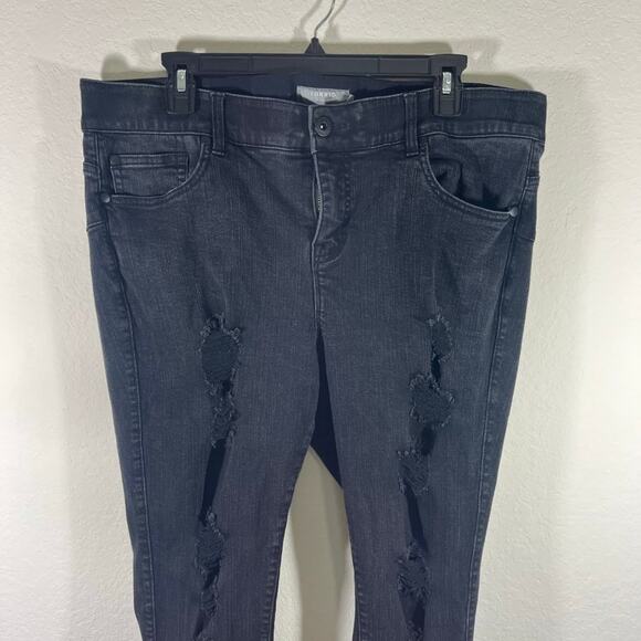 NWOT Torrid Women's Bombshell Skinny Premium Stretch High Rise Destructed Jeans - Picture 3 of 12